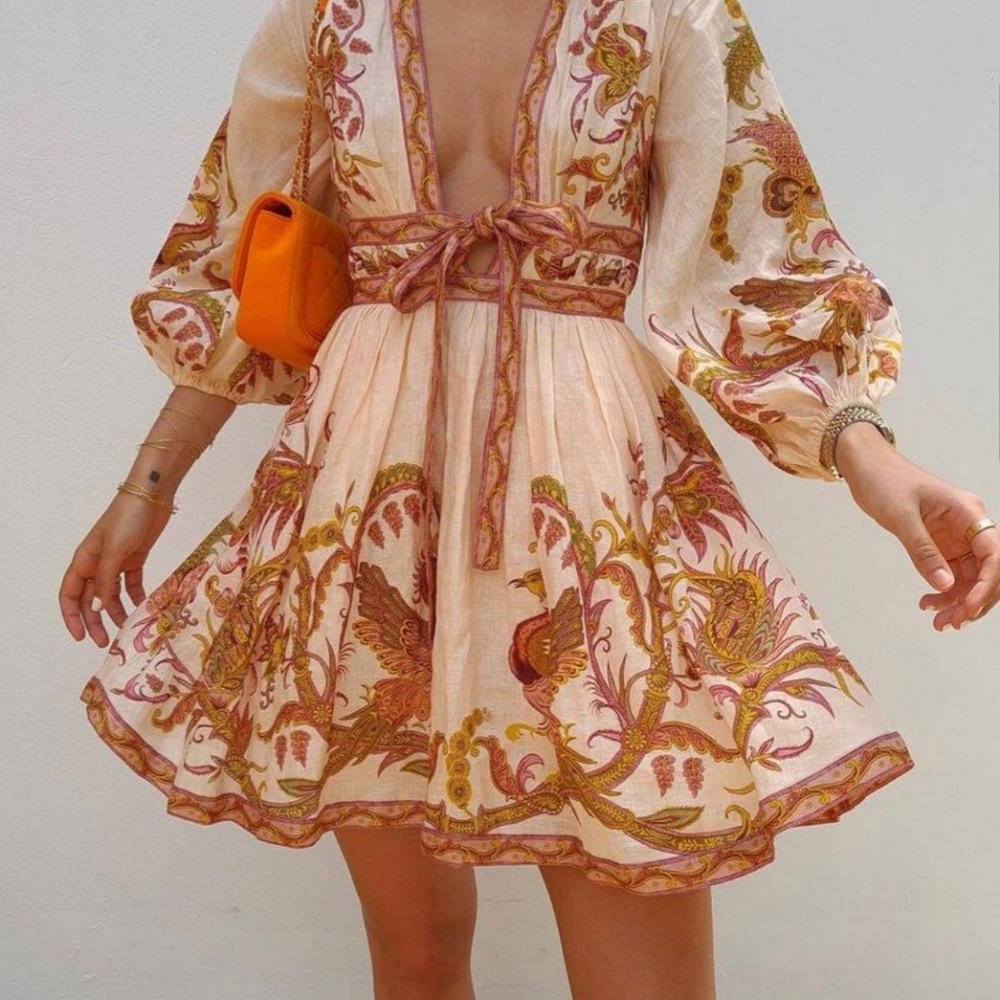 Zimmermann Cassia plunge dress